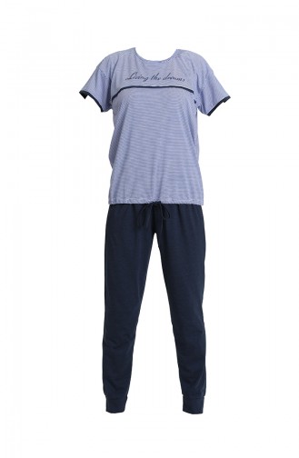 Navy Blue Pajamas 5770-02