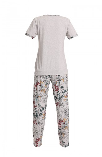 Pijama Takımı 5785-01 Gri