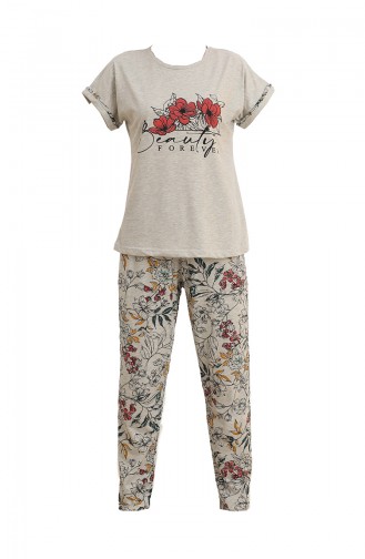 Grau Pyjama 5786-03