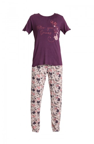 Pijama Takımı 5788-02 Mor