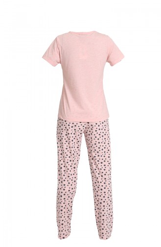Pijama Takımı 5789-02 Pembe