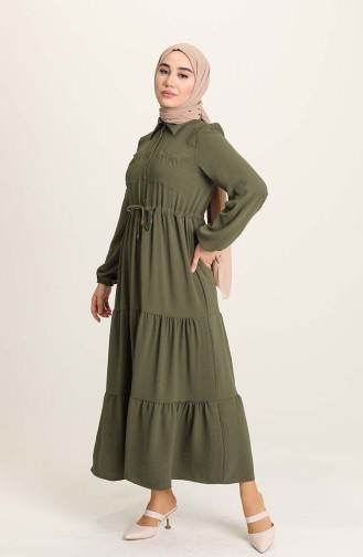 Khaki Hijab Kleider 5720-05