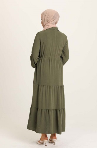 Khaki Hijab Dress 5720-05
