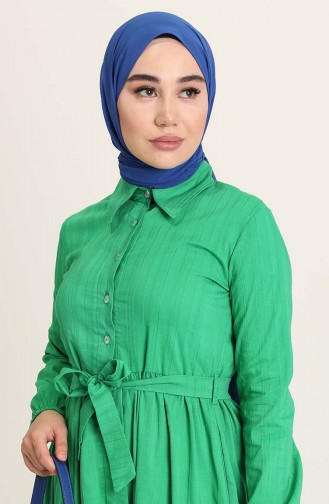 Grün Hijab Kleider 100190.yeşil