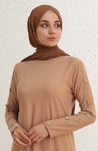 Mink Hijab Dress 2789-02