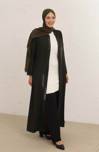 Khaki Abaya 5691-02