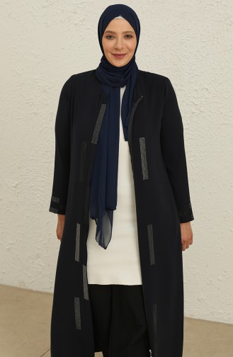 Navy Blue Abaya 5691-05