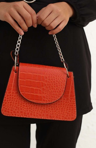 Orange Schultertasche 0108-04