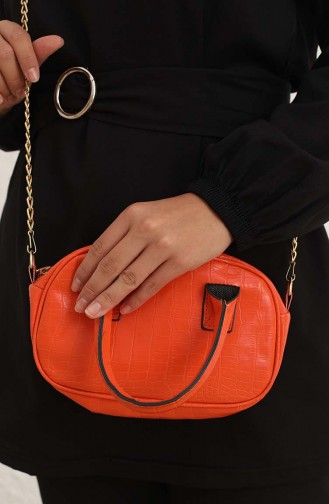 Orange Schultertasche 0109-06