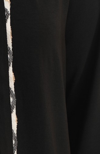 Büyük Beden Bluz Ceket İkili Takım 8013A-01 Siyah