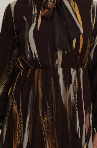 Brown İslamitische Jurk 6051-01