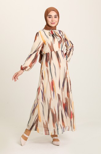 Robe Hijab Crème 6051-02