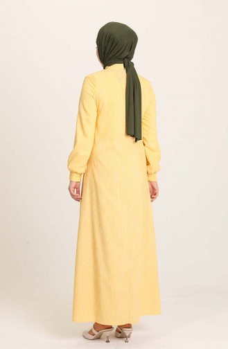Robe Hijab Jaune 1001-02