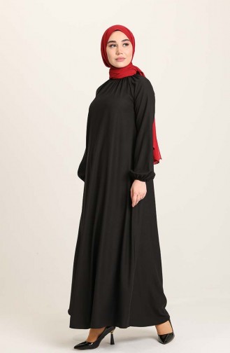 Black İslamitische Jurk 3377A-01