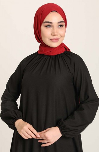 Black İslamitische Jurk 3377A-01