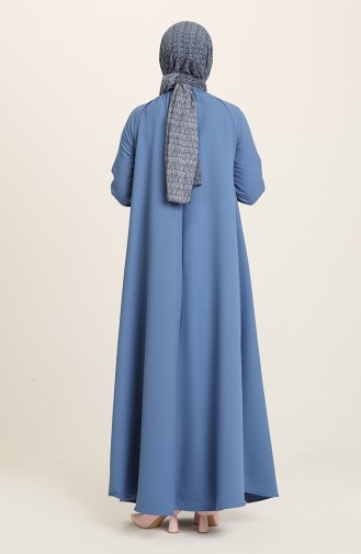 Indigo Hijab Dress 3377-03
