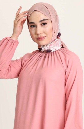 Robe Hijab Rose Pâle 3377-04