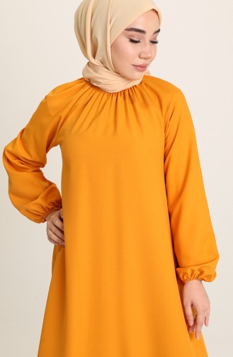 Yellow Hijab Dress 3377-05