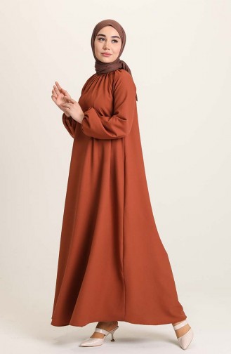 Tan Hijab Dress 3377-08