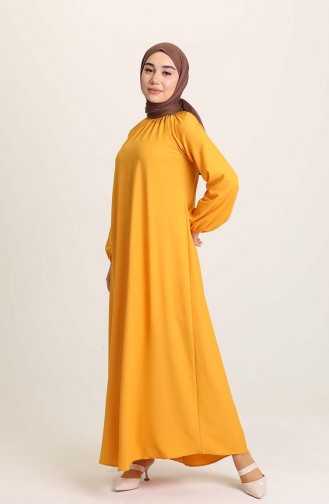 فستان أصفر فاتح 3377-09