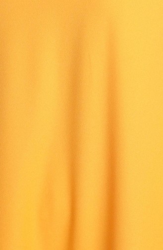 Büzgülü Krep Elbise 3377-09 Açık Sarı