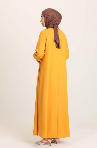 Light Yellow İslamitische Jurk 3377-09