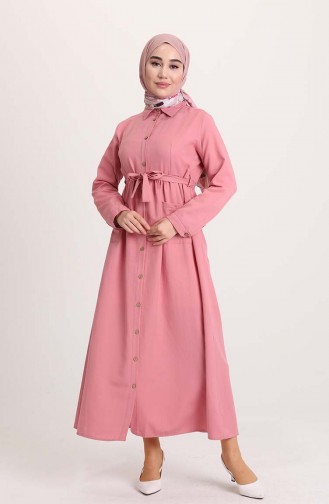 Rosa Hijab Kleider 2696-01