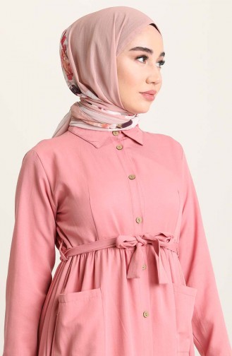 Rosa Hijab Kleider 2696-01