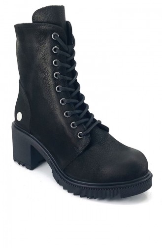 Black Boots-booties 12254