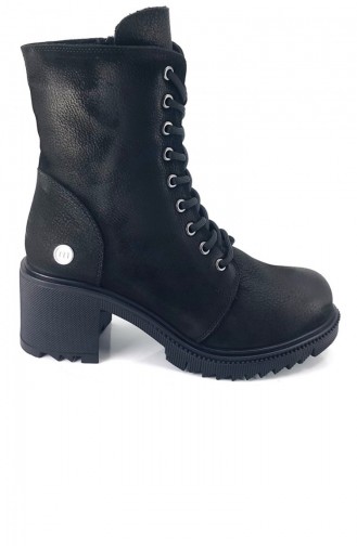 Black Boots-booties 12254
