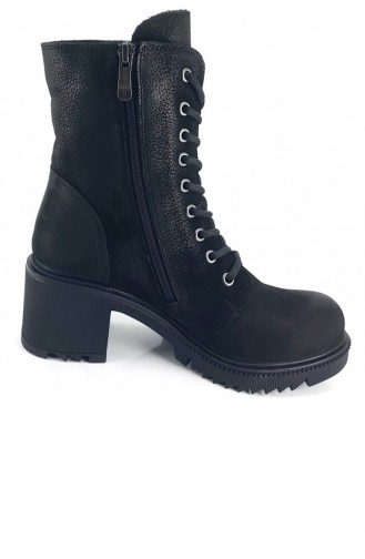 Black Boots-booties 12254