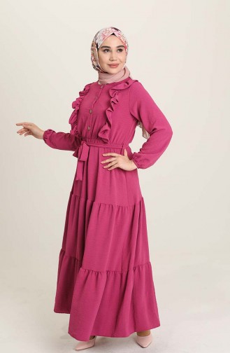 Fuchsia İslamitische Jurk 1003-07