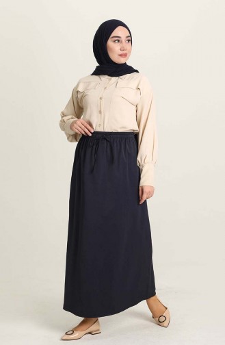 Dark Navy Blue Skirt 102022155ETK-01