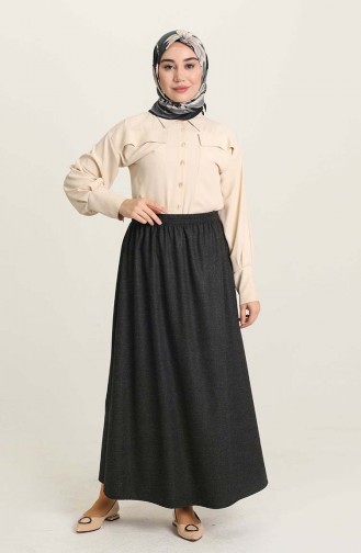 Dark Beige Skirt 102022179ETK-01