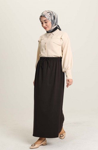 Brown Skirt 102022185ETK-01