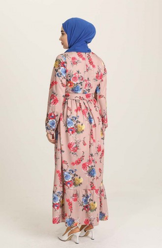 Robe Hijab Rouge 3802H-01