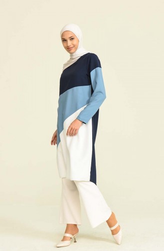 Navy Blue Tuniek 6447-02