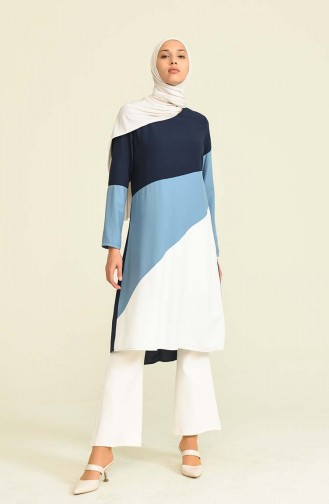 Navy Blue Tuniek 6447-02