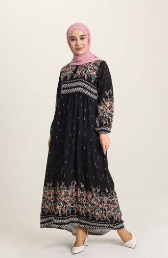 Black İslamitische Jurk 5073-09