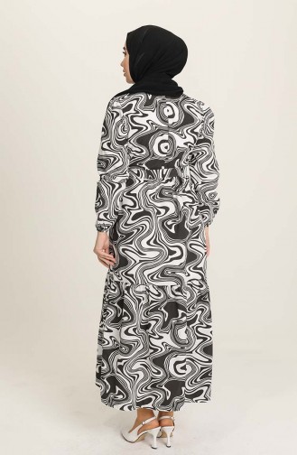 Black Hijab Dress 6012-01