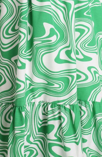 Green Hijab Dress 6012-02