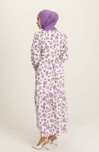 Violet Hijab Dress 6013-01