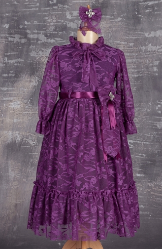 Plum Children`s Dress 2230CD-04