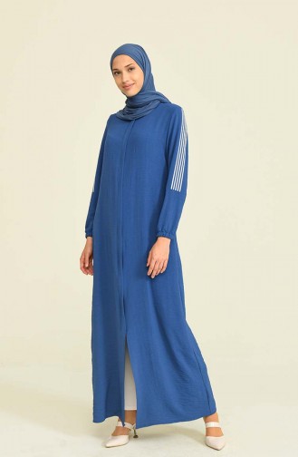 Navy Blue Abaya 7059-03