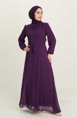 Lila Hijab-Abendkleider 5674-11