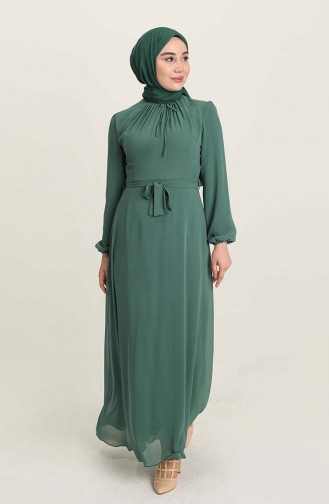 Habillé Hijab Vert 5674-13