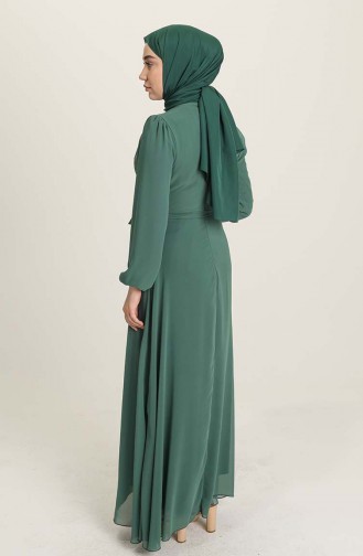 Habillé Hijab Vert 5674-13