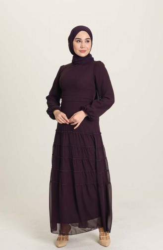 Zwetschge Hijab-Abendkleider 5712-12