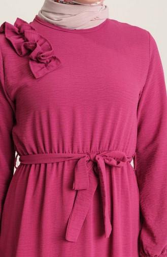 Fuchsia Hijab Dress 1004-01