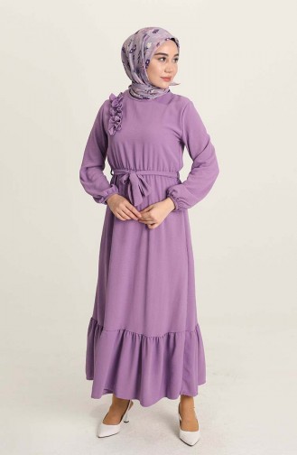 Lila Hijab Kleider 1004-02